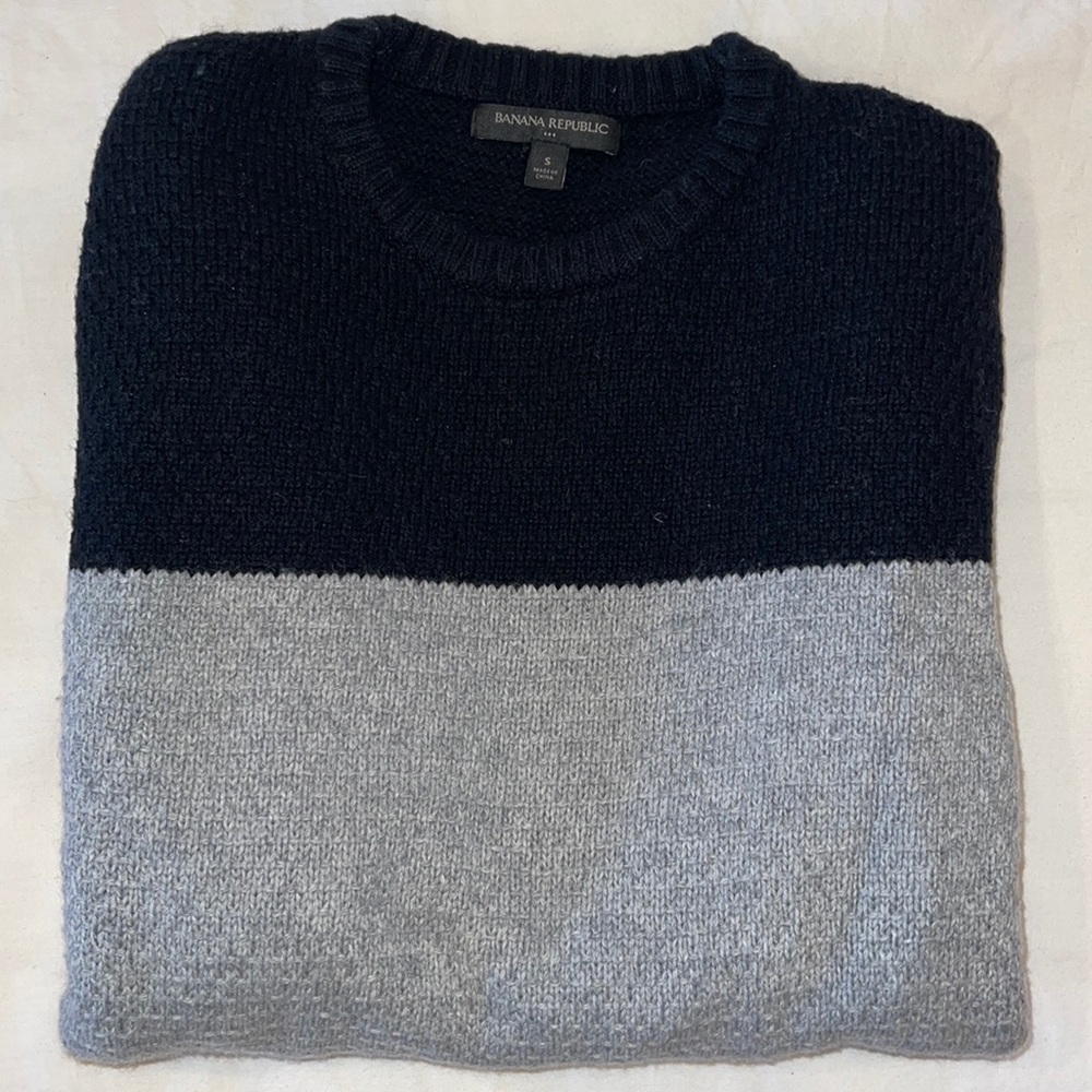 Mens Banana Republic Colorblock Sweater
